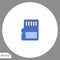 Memory card vector icon sign symbol