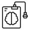 Memory device icon outline vector. Drive storage