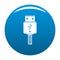 Memory flash drive icon blue