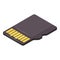 Memory flash drive icon, isometric style