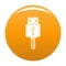 Memory flash drive icon orange