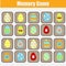 Memory game for toddlers. Educational children game. Easter theme