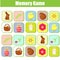 Memory game for toddlers. Educational children game. Easter theme