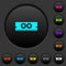 Memory optimization dark push buttons with color icons