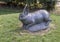 Memory statue of a rabbit, Karolyi Garden, Budapest, Hungary