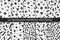 Memphis seamless patterns - vector swatches collection. Fashion 80-90s. Black and white textures