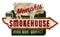 Memphis Smokehouse Sign Vintage Grunge Ribs Real