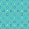 Memphis style seamless pattern. Wrapping paper texture. Geometric dashed and solid line shapes with turquoise backdrop