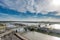 MEMPHIS, TENNESSEE - APRIL 09, 2016: Cityscape of Memphis. Mississippi river and Hernando de Soto Bridge