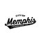 Memphis, Tennessee lettering design. Memphis typography design. Vector and illustration.
