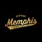 Memphis, Tennessee lettering design. Memphis typography design. Vector and illustration.