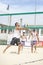 Men beach volleyball players. Italian national championship