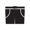 Men Bermuda shorts icon Illustration sign design