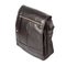 Men Black Shoulder Leather Bag.