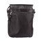 Men Black Shoulder Leather Bag.