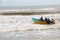 Men in a boat in the sea