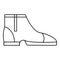 Men boots icon, outline style