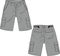 Men and Boys Wear Bottoms Shorts Knicker Front and Back