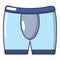 Men brief icon, cartoon style