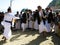 Men dancing with Jambias at the wedding ceremony, Sanaa, Yemen