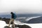 Men Hiking glacier Hvannadalshnukur summit in Iceland mountain landscape Vatnajokull park 2