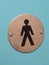 Men man gents gentlemen symbol on toilet door