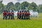 Men Marching in Field during Reenactment