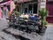 Men at outside table at Paris cafe