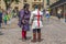 Men in period costume at the Tower of London