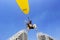 Men playing paramotors