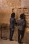 Men Praying at Wailing Wall - Old Jerusalem, Israel