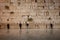 Men Praying at Wailing Wall - Old Jerusalem, Israel