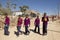 Men in purple jumpers, Ethiopia