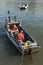 Men repairing engine in fishingboat Havana