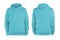 Men`s arctic blue blank hoodie template