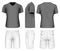 Men`s bermuda shorts and v-neck t-shirt