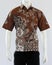 Men\'s brown batik shirt