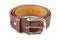 Men\'s brown leather belt