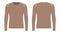 Men`s brown long sleeve t-shirt