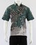 Men\'s green tosca batik shirt with short sleeves, looks dashing and neat