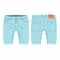 Men`s light blue denim shorts