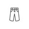 Men`s pants line icon