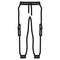 Men`s pants outlined icon in white background