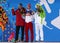 Men\'s parallel slalom snowboarding medal ceremony