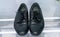 men& x27;s shoes of a businessman