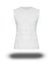 Men`s slim-fitting short sleeveless shirt on white background with shadow
