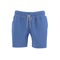 Men`s Swim Blue Trunks on white. Front view. 3D illustration