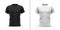 Men`s t shirt with round neck and raglan sleeves.