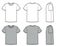 Men`s t shirt for Template. Vector fashion casual clothes for men flat style illustration isolated on white