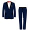 Men`s wedding suit. Wedding men`s suit, tuxedo.